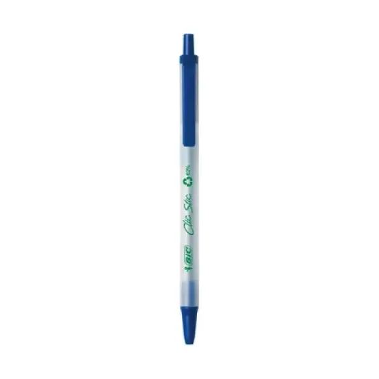 BIC Ecolutions Clic Stic Ballpoint Pens, Medium Point (1.0mm), 48-Count Pack, Retractable Ball Point Pens Made from 78% Recycled Plastic image {1}