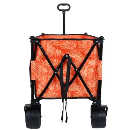 Collapsible Foldable Extended Wagon with 480lbs Weight Capacity, Heavy Duty Folding Utility Garden Cart with image {6}