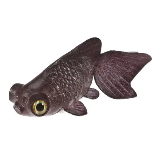 Unique Bargains Aquarium Glowing Simulation Decoration Artificial Golden Fish Ornament with Suction Cup Brown 1 Pcs image {6}