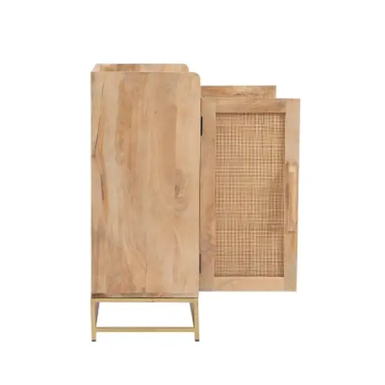 Gordon Bar Cabinet Natural - Linon image {5}