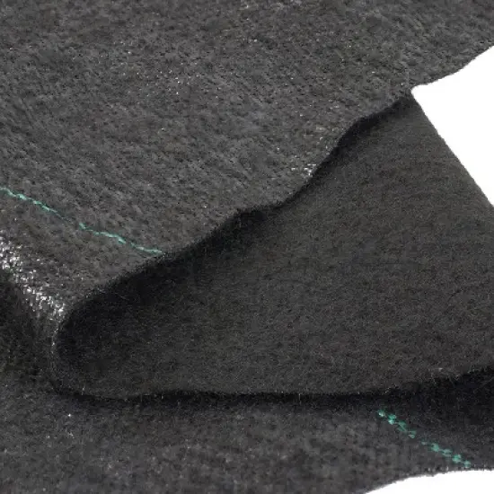 Sunnydaze UV Resistant Landscape Fabric Weed Barrier Fabric with Landscape Staples image {2}