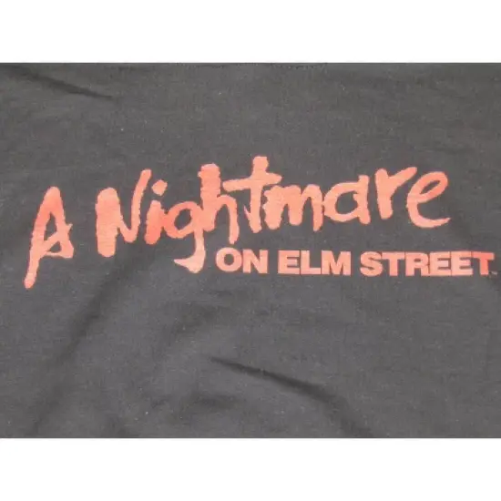 A Nightmare on Elm Street Red Text Logo Men's Black Sweatshirt image {1}