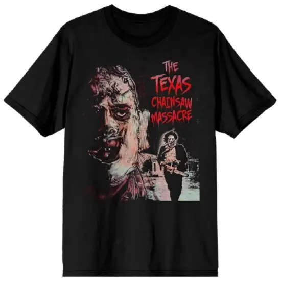 Texas Chainsaw Massacre Leatherface Men's Black Short Sleeve Crew Neck Tee image {3}