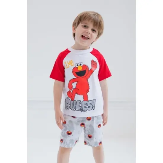 Sesame Street Elmo French Terry T-Shirt and Shorts Outfit Set Infant image {1}