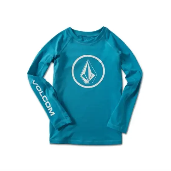 Volcom Toddler Boys Lido Solid Lycra Long Sleeve Rashguard 50+ Uv Protection image {3}