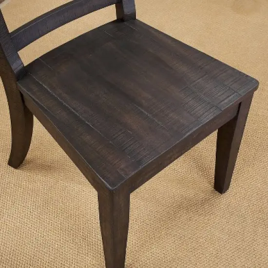 2pk Strasbourg Rustic Ladder Back Side Chairs - HOMES: Inside + Out image {4}