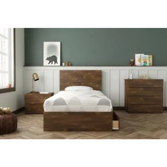 Soho 3 Drawer Bed Truffle - Nexera image {2}