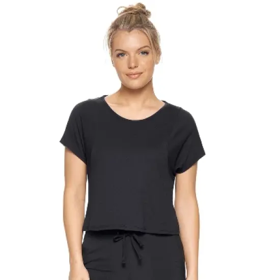Expert Brand USA-Made Women's MoCA&trade; Cotton Blend Cropped Tee image {11}