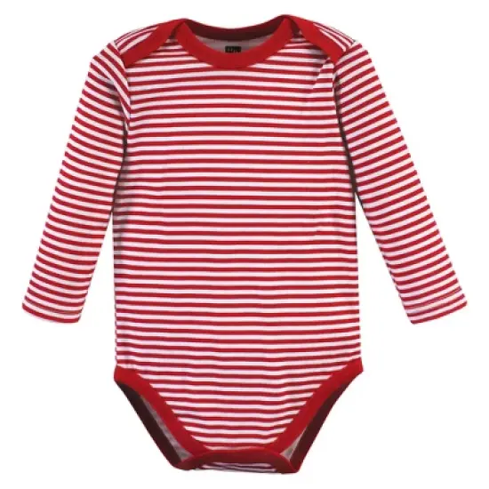 Hudson Baby Unisex Baby Cotton Long-Sleeve Bodysuits, Christmas Forest 3-Pack image {3}
