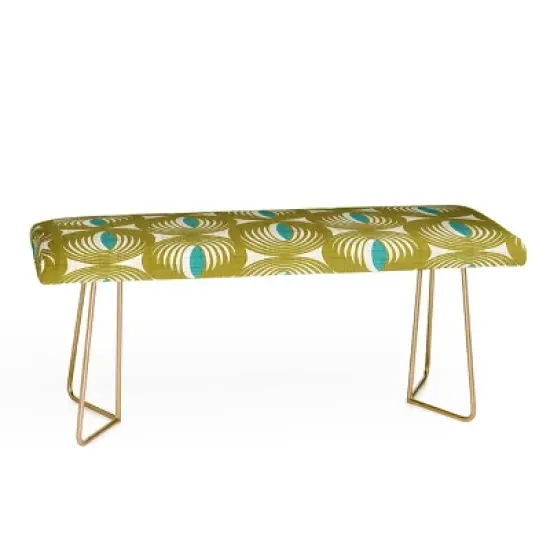Heather Dutton Oculus Olive Green Bench - Deny Designs image {5}