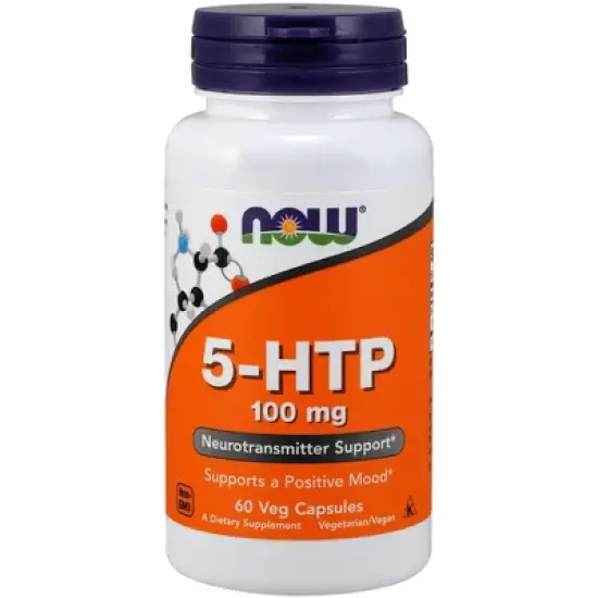 5-HTP 100mg by Now Foods  -  60 VegCap image {2}