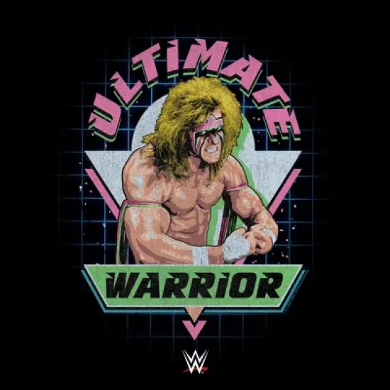 Men's WWE Ultimate Warrior Retro Logo T-Shirt image {1}