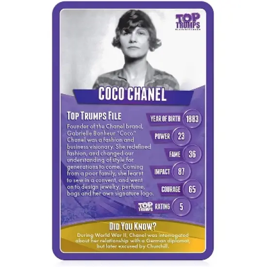 Top Trumps Great Women Top Trumps Card Game image {2}