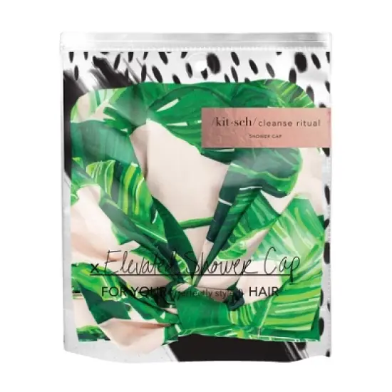 Kitsch Luxury Shower Cap - Palm Leaves image {3}