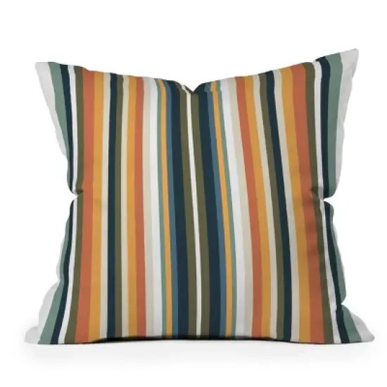 Sheila Wenzel Ganny Mid Century Stripes Outdoor Throw Pillow - Deny Designs image {4}