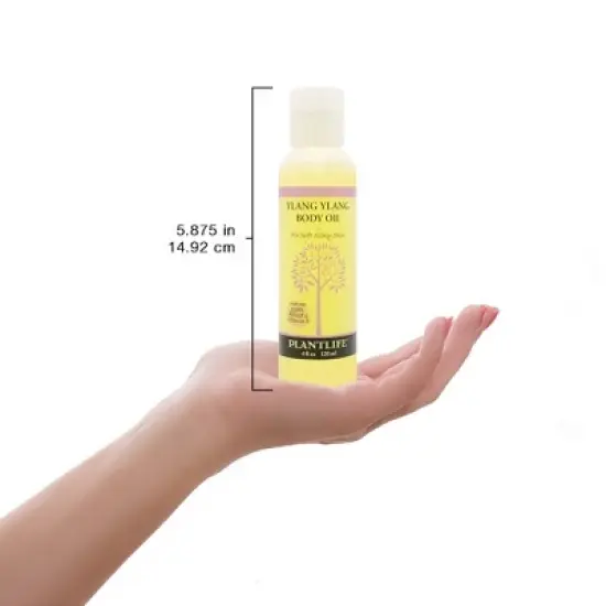 Plantlife Ylang Ylang Body Oil &ndash; Moisturizing, Nourishing for All Skin Types &ndash; Softens Skin, Ideal for Bath, Body & Massage &ndash; 4oz image {3}