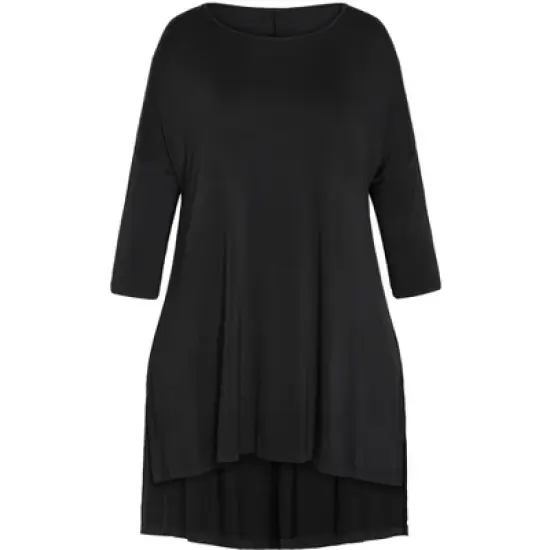 Women's Plus Size Zara Bamboo Tunic - black | ZIM & ZOE image {2}