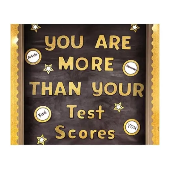 Carson Dellosa Education Sparkle + Shine Gold Glitter Combo Pack EZ Letters, 4-inch, 219 Pieces Per Pack, 2 Packs image {6}