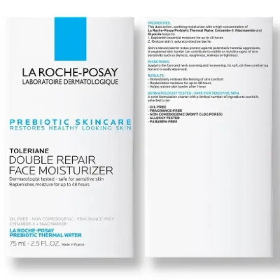 La Roche Posay Toleriane Double Repair Face Moisturizer with Ceramide - 2.5oz image {2}