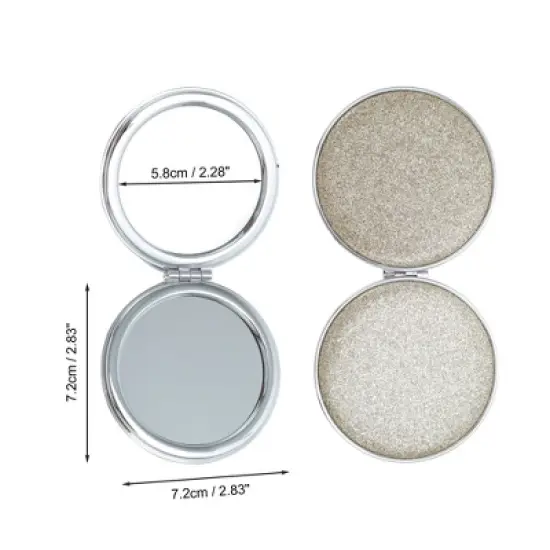 Unique Bargains Double-sided Makeup Mirror 1 Pc image {1}
