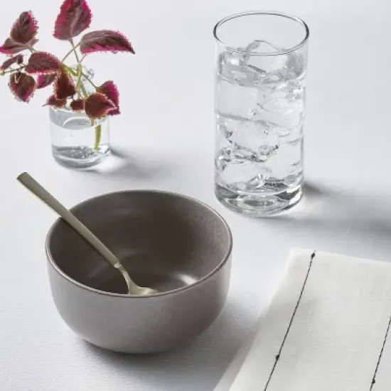 23oz Tilley Stoneware Cereal Bowl Gray/Brown - Threshold&trade;: Modern Round Glazed Dining Bowl, Microwave & Dishwasher Safe image {1}