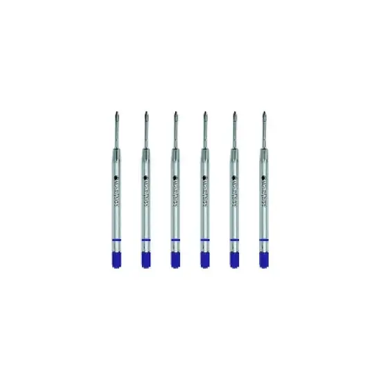Monteverde Ballpoint Pen Refill Fine Point Blue Ink 6 Pack (P423BU) image {1}