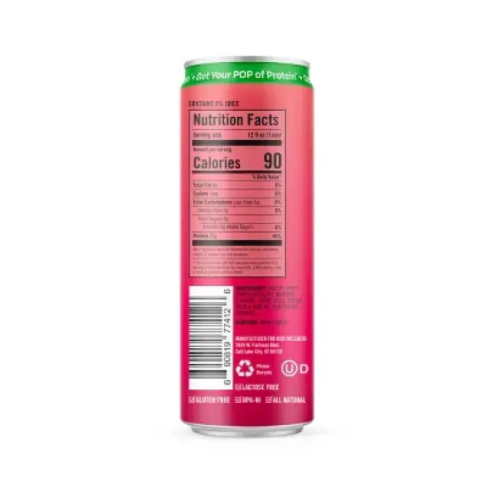 Protein Pop Watermelon Sports Drink - 12 fl oz image {1}