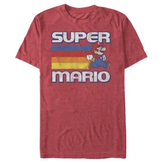 Men's Nintendo Super Mario Rainbow Stripes T-Shirt image {5}