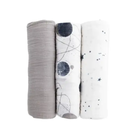 Little Unicorn Cotton Muslin Swaddle Blanket - 3pk image {26}