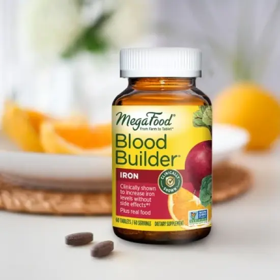 MegaFood Blood Builder Vegan Iron Supplement Tablet image {5}