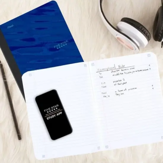 Five Star Active Comp Book Blue Wide Ruled 80ct image {5}