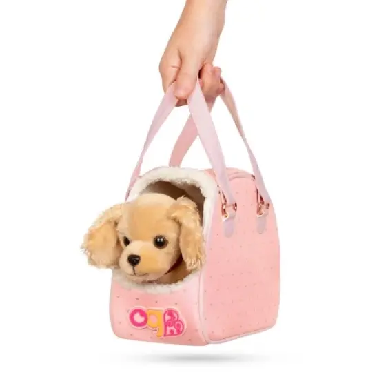 Our Generation Hop In Dog Carrier & Pet Plush Puppy for 18" Dolls image {3}