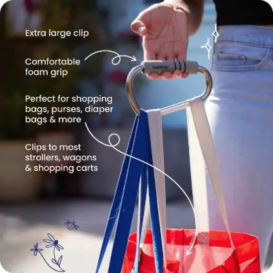 GoldBug Stroller Hook - Multi Use Clip for Shopping Carts and Strollers image {2}