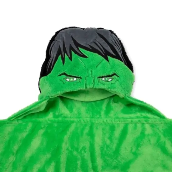 Marvel Hulk Kids' Hooded Blanket Green image {2}