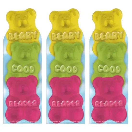 Eureka&reg; Beary Good Reader Gummy Bear Scented Bookmarks, 24 Per Pack, 3 Packs image {5}