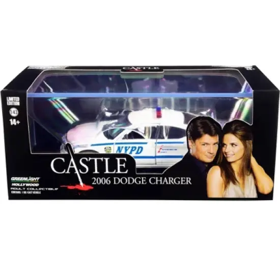 2006 Dodge Charger White "New York City Police Department" "Castle" (2009-2016) TV Series 1/43 Diecast Model Car by Greenlight image {2}