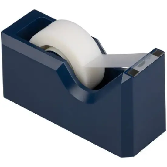 JAM Paper Stapler, Tape Dispenser & Pen Holder Desk Set Navy image {2}