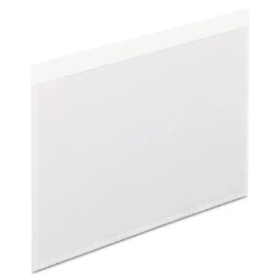Pendaflex Self-Adhesive Pockets 4 x 6 Clear Front/White Backing 100/Box 99376 image {1}