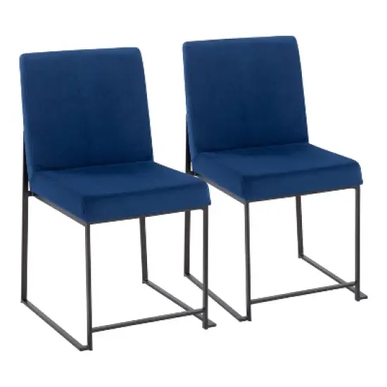 Set of 2 High Back Fuji Dining Chairs image {18}