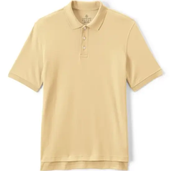 Lands' End School Uniform Men's Long Sleeve Interlock Polo Shirt image {16}