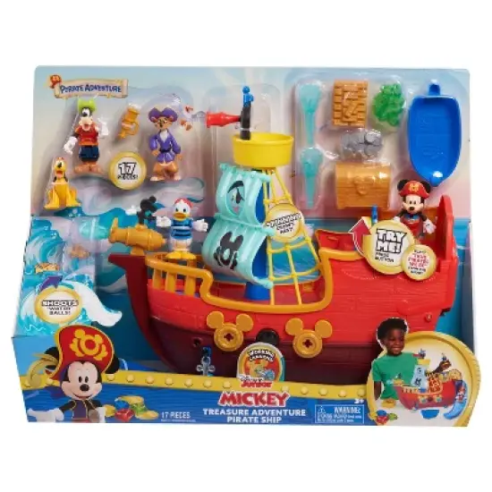 Disney Junior Mickey Mouse Funhouse Treasure Adventure Pirate Ship image {4}