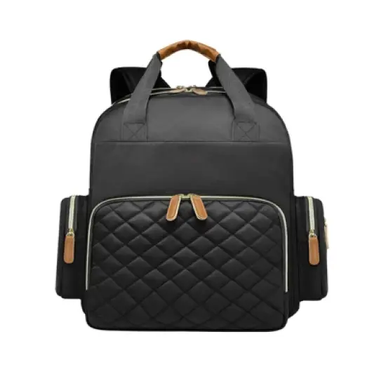 Itopfox Large Diaper Bag Backpack with Detachable Changing Pad, Multiple Pockets for Baby Essentials, Stroller Compatible image {6}