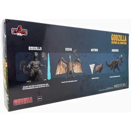 Mezco Toyz Godzilla Destroy All Monsters (1968) 5 Points XL Round 1 Boxed Set image {2}