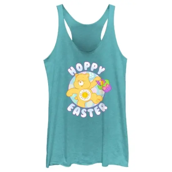 Women's Care Bears Hoppy Easter Funshine Racerback Tank Top image {3}