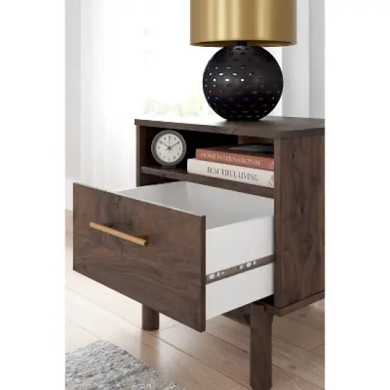 Calverson Nightstand Brown/Beige - Signature Design by Ashley image {8}