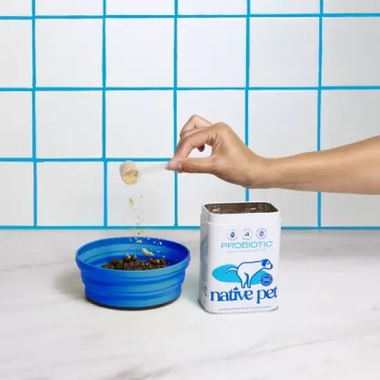 Native Pet Probiotic Supplement Powder with Bone Broth for Dogs - 4.1oz image {3}