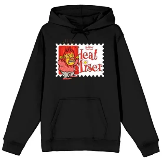The Year Without Santa Claus "Heat Miser" Men's Black Graphic Hoodie image {7}