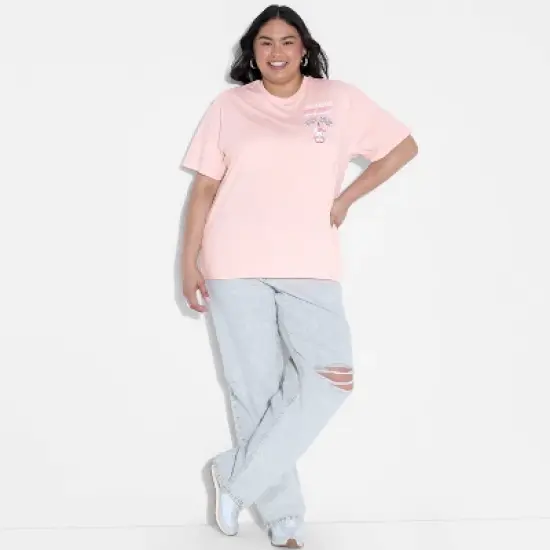 Women's Hello Kitty Tokyo Speed Short Sleeve Graphic T-Shirt - Pink image {4}