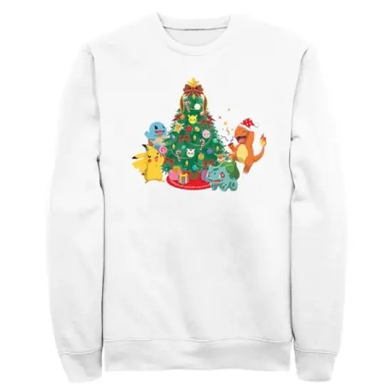 Men's Pokemon Christmas Tree Characters Sweatshirt image {3}