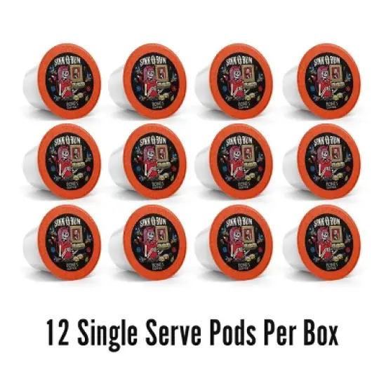 Bones Coffee Company Cinnamon Roll 12 ct Single-Serve Bones Cups Coffee Pods Compatible with Keurig Coffee Maker image {3}